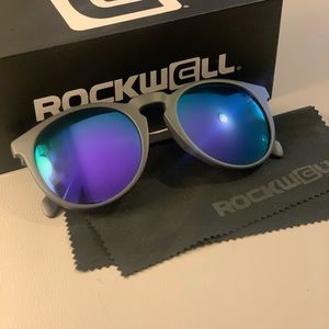 Rockwell Stella Sunglasses in Matte Grey/ Purple